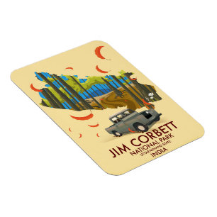 Jim Corbett Nationalpark, Bundesstaat Uttarakhand Magnet