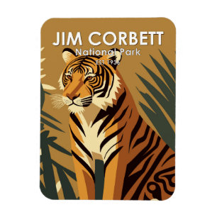 Jim Corbett Nationalpark Indien Vintag Magnet