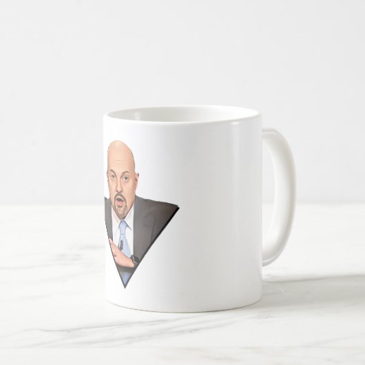 Jim Cramer Investor Portrait Kaffeetasse (VorderseiteRechts)