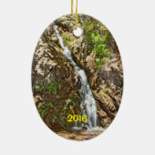 Jim Falls, Südkalifornischer Wasserfall, Keramik Ornament (Hinten)