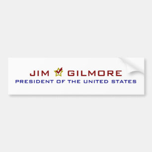 Jim Gilmore für Präsidenten USA Autoaufkleber