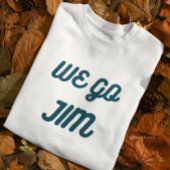 Jim, Gymnastik mit blauem Text Sweatshirt