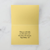 Jim Happy Birthday Sailboats bei Sunset Karte (Innenseite)