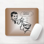 Jim hat nie einen zweiten Tasse Kaffee zu Hause… Mousepad (Mit Mouse)