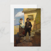 Jim Hawkins verlasse Zuhause von Newell Convers Wy Begleitkarte (Vorne/Hinten)