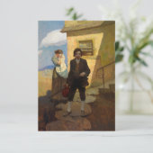 Jim Hawkins verlasse Zuhause von Newell Convers Wy Begleitkarte (Stehend Vorderseite)