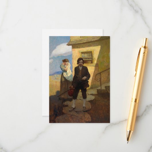 Jim Hawkins verlasse Zuhause von Newell Convers Wy Begleitkarte (Vorderseite/Rückseite Beispiel)