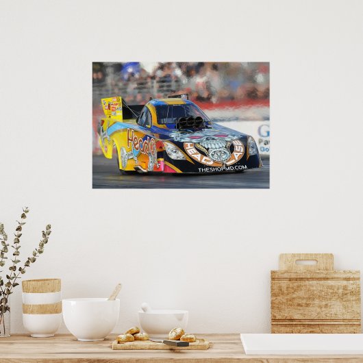 Jim Head Top Fuel Funny Car Print Poster (Küche)