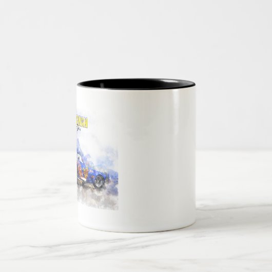 Jim Liberman Jungle Jim Titel Zweifarbige Tasse (Mittel)