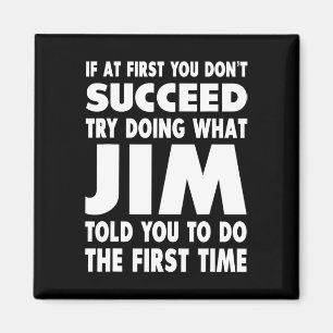 Jim Name Personalisiert Birthday Fun Christmas Jok Magnet