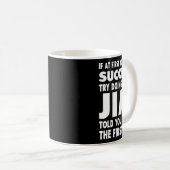 Jim Name Personalized Birthday Fun Christmas Joke Kaffeetasse (VorderseiteRechts)