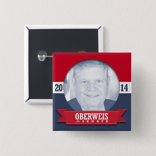 JIM OBERWEIS CAMPAIGN BUTTON (Vorne & Hinten)