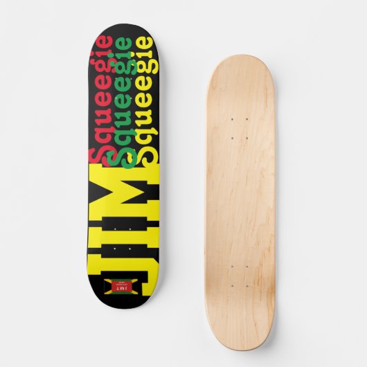 JIM SQUEEEGIE 7 3/4" Skateboard Deck (Vorderseite)