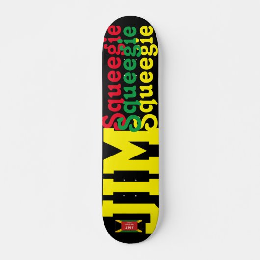 JIM SQUEEEGIE 7 3/4" Skateboard Deck (Vorne)