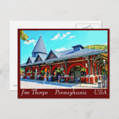 Jim Thorpe Pa. 21 Postkarte (Vorne/Hinten)