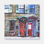 Jim Thorpe PA - Extravagante Türen und Windows Magnet (Vorne)