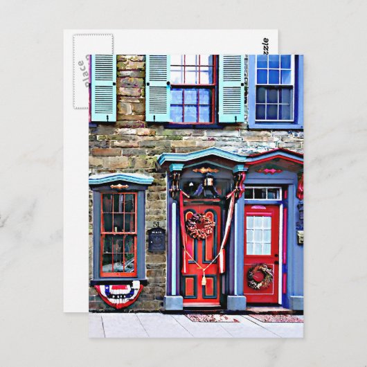 Jim Thorpe PA - Extravagante Türen und Windows Postkarte (Vorne/Hinten)