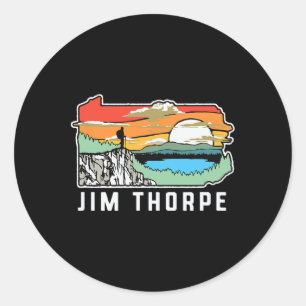Jim Thorpe Pennsylvania Natur Outdoor Wandern Runder Aufkleber