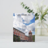 Jim Thorpe Pennsylvania Skyline Pocono Mountain Postkarte (Stehend Vorderseite)