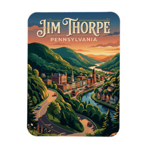 Jim Thorpe USA Magnet