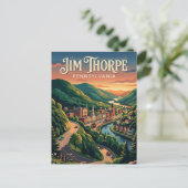 Jim Thorpe USA Postkarte (Stehend Vorderseite)