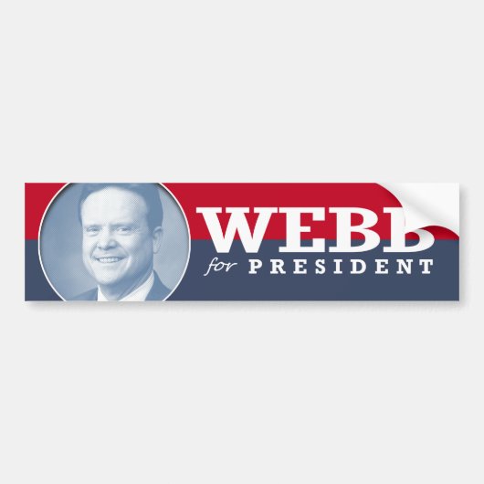 JIM WEBB 2016 AUTOAUFKLEBER (Vorne)