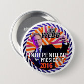 Jim Webb 2016 Button (Vorne & Hinten)