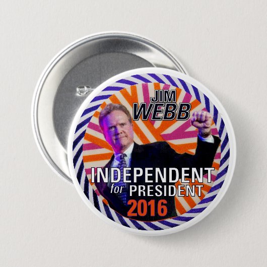 Jim Webb 2016 Button (Vorne & Hinten)