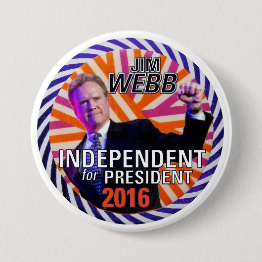Jim Webb 2016 Button (Vorderseite)