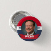 JIM WEBB 2016 BUTTON (Vorne & Hinten)