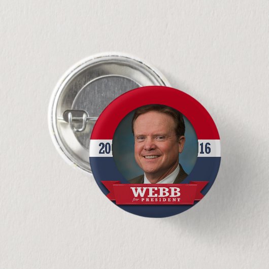 JIM WEBB 2016 BUTTON (Vorne & Hinten)