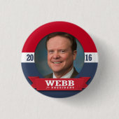 JIM WEBB 2016 BUTTON (Vorderseite)