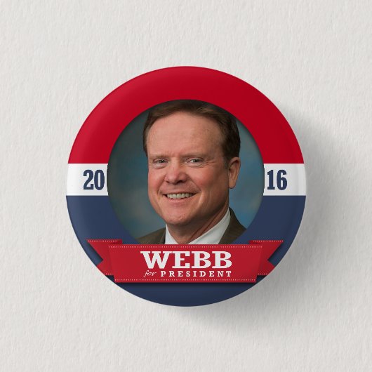 JIM WEBB 2016 BUTTON (Vorderseite)