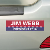JIM WEBB für den Präsidenten 2016 Autoaufkleber (Auf Auto)