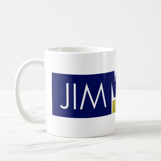 Jim Webb für Präsident V1 Kaffeetasse (Links)