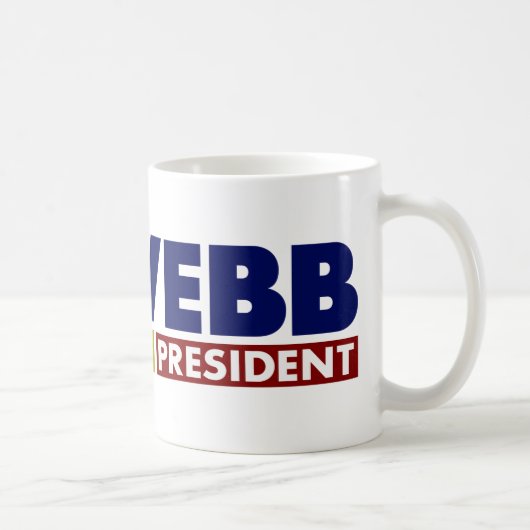 Jim Webb für Präsident V1 Kaffeetasse (Rechts)
