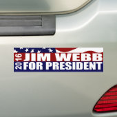 JIM WEBB Präsident 2016 Autoaufkleber (Auf Auto)