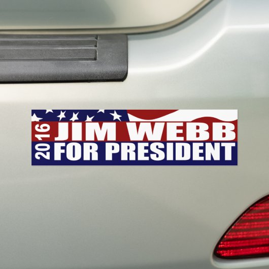 JIM WEBB Präsident 2016 Autoaufkleber (Auf Auto)