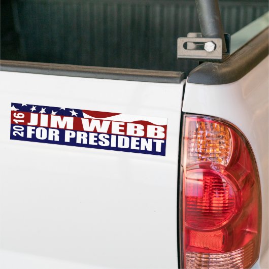 JIM WEBB Präsident 2016 Autoaufkleber (Auf Lkw)