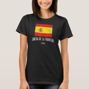 Jimena De La Frontera Spanien Es Flag Stadt Bander T-Shirt