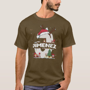 Jimenez Christmasw Jimenez Name für lustige Weihna T-Shirt