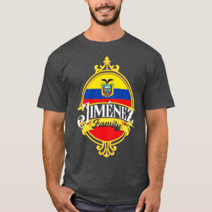 Jimenez Familie Ecuador Flagge T-Shirt