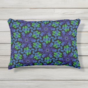 Jimette Design Outdoor-Kissen blau und grün Kissen Für Draußen