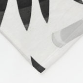 Jimette Schwarzweißdesign Fleecedecke (Ecke)