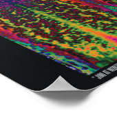 "Jimi at Monterey" Abstrakte Psychedelische Kunst Poster (Ecke)