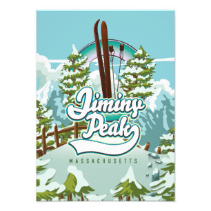 Jiminy Peak Massachusetts Skifahren Fotodruck