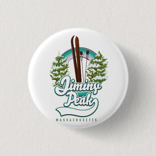 jiminy Peakmassachusetts Skigobild Button (Vorderseite)