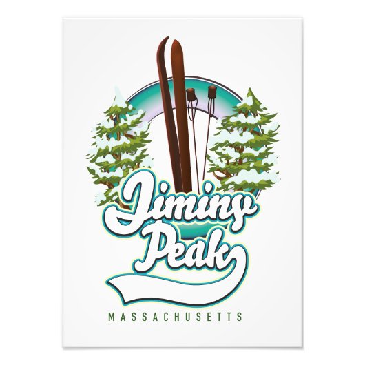 jiminy Peakmassachusetts Skigobild Fotodruck (Vorne)