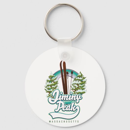 jiminy Peakmassachusetts Skigobild Schlüsselanhänger (Vorderseite)
