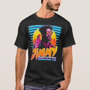 Jimmy Buckets Miami Outrun Style Grafik Essential T-Shirt